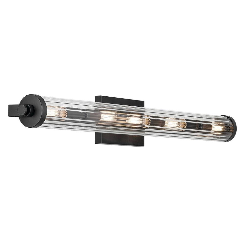 Kichler Canada - Five Light Linear Bath - Azores - Black- Union Lighting Luminaires Decor