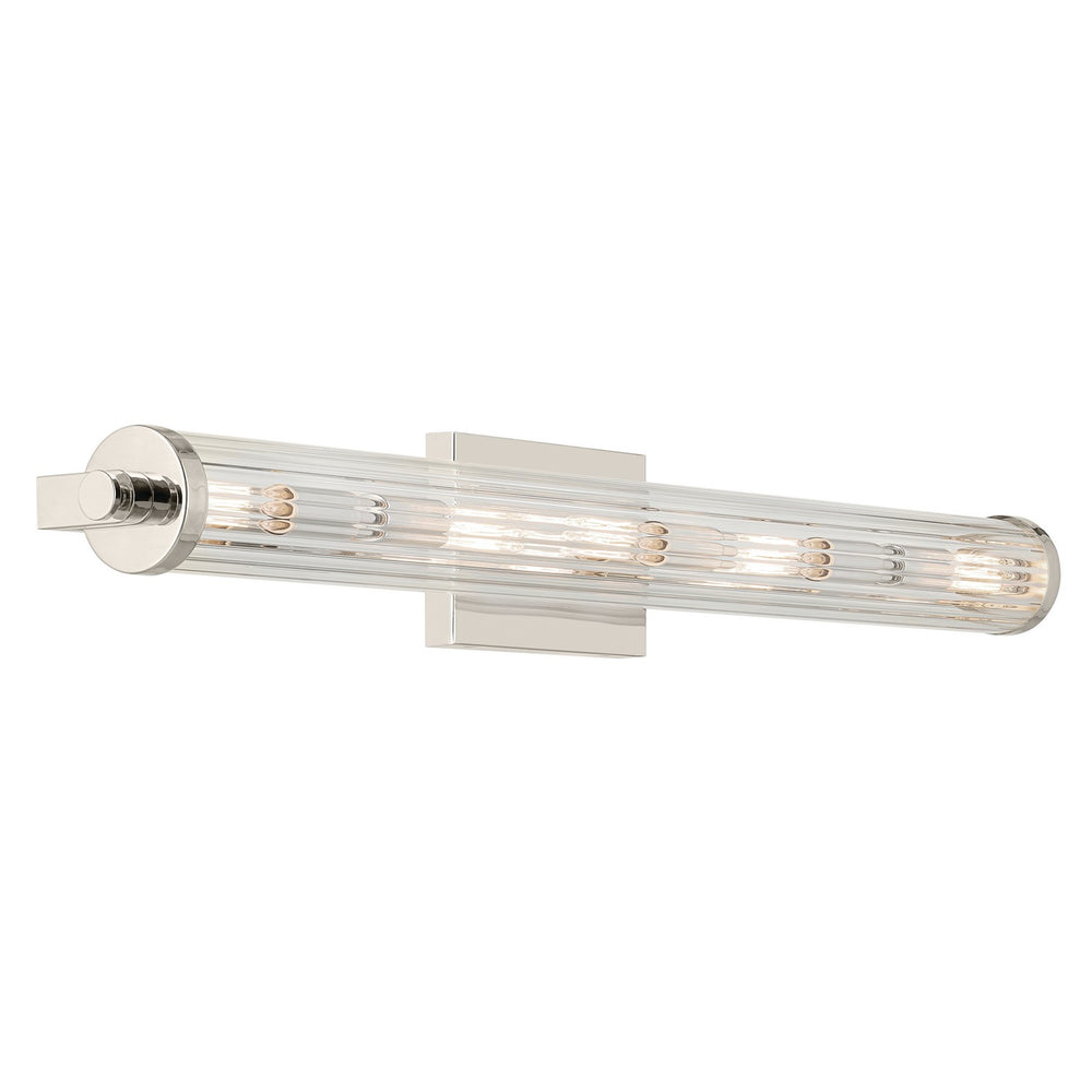 Kichler Canada - Five Light Linear Bath - Azores - Polished Nickel- Union Lighting Luminaires Decor