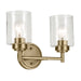 Kichler Canada - Two Light Bath - Winslow - Natural Brass- Union Lighting Luminaires Decor