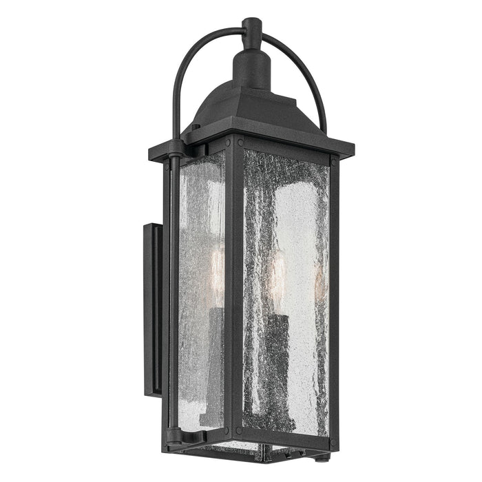 Kichler Canada - Two Light Outdoor Wall Mount - Harbor Row - Textured Black- Union Lighting Luminaires Decor