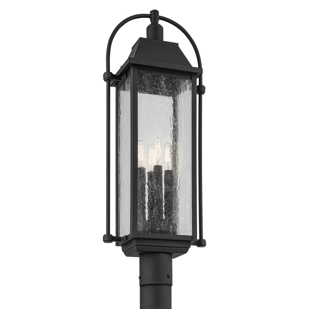 Kichler Canada - Four Light Outdoor Post Mount - Harbor Row - Textured Black- Union Lighting Luminaires Decor