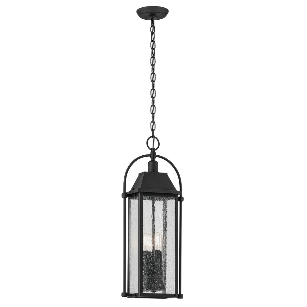 Kichler Canada - Four Light Outdoor Pendant - Harbor Row - Textured Black- Union Lighting Luminaires Decor