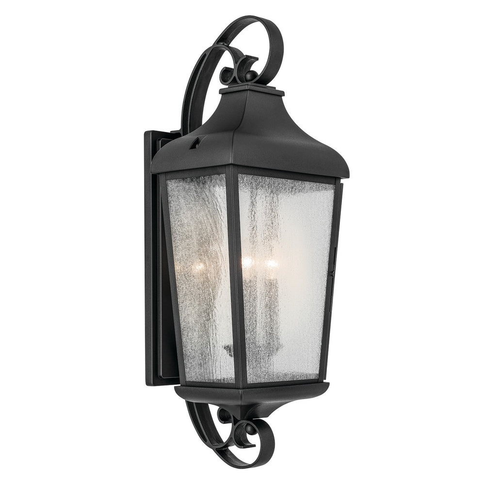 Kichler Canada - Three Light Outdoor Wall Mount - Forestdale - Textured Black- Union Lighting Luminaires Decor