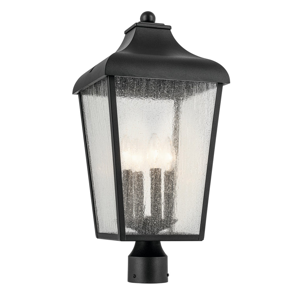 Kichler Canada - Four Light Outdoor Post Mount - Forestdale - Textured Black- Union Lighting Luminaires Decor