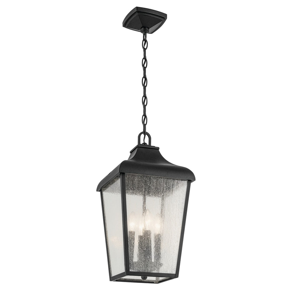 Kichler Canada - Four Light Outdoor Pendant - Forestdale - Textured Black- Union Lighting Luminaires Decor