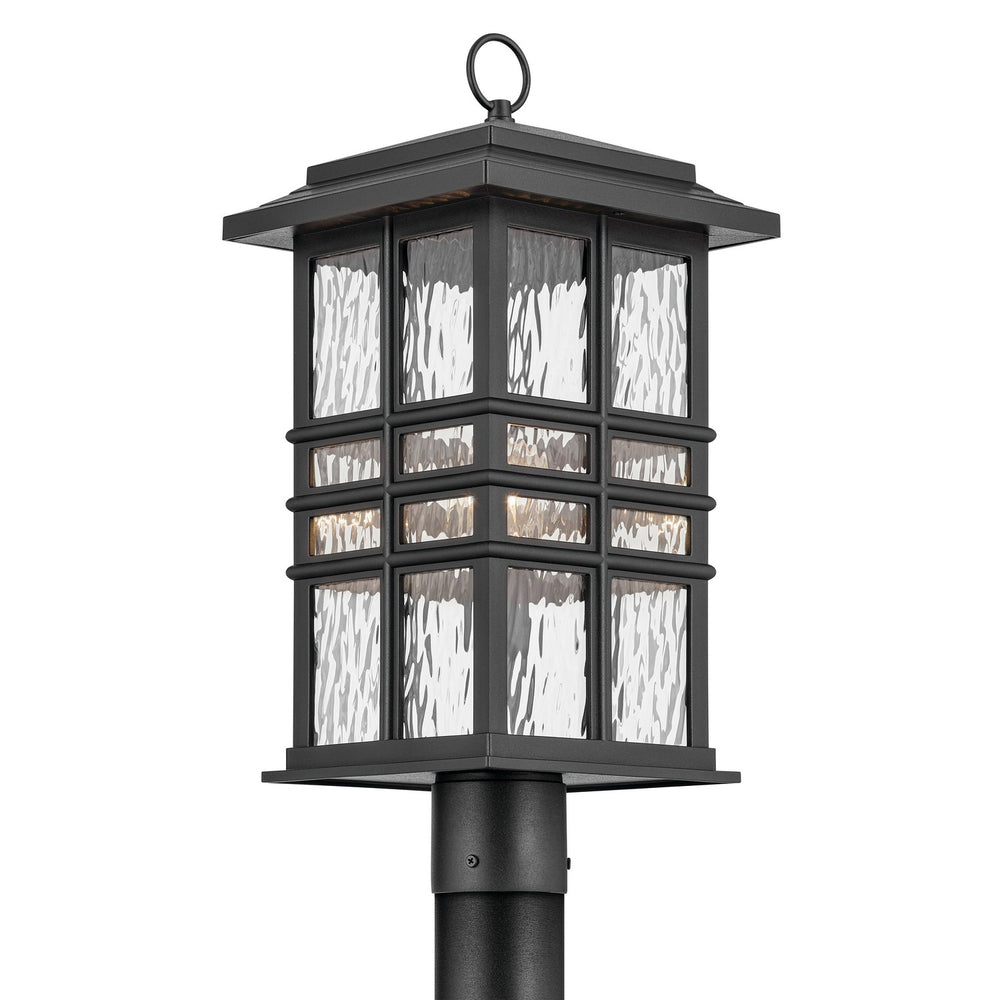 Kichler Canada - One Light Outdoor Post Mount - Beacon Square - Textured Black- Union Lighting Luminaires Decor