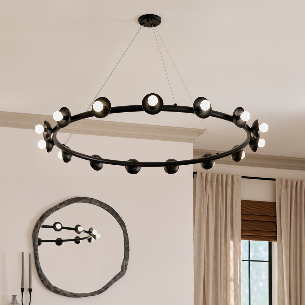 Kichler Canada - 15 Light Chandelier - Palta - Black- Union Lighting Luminaires Decor