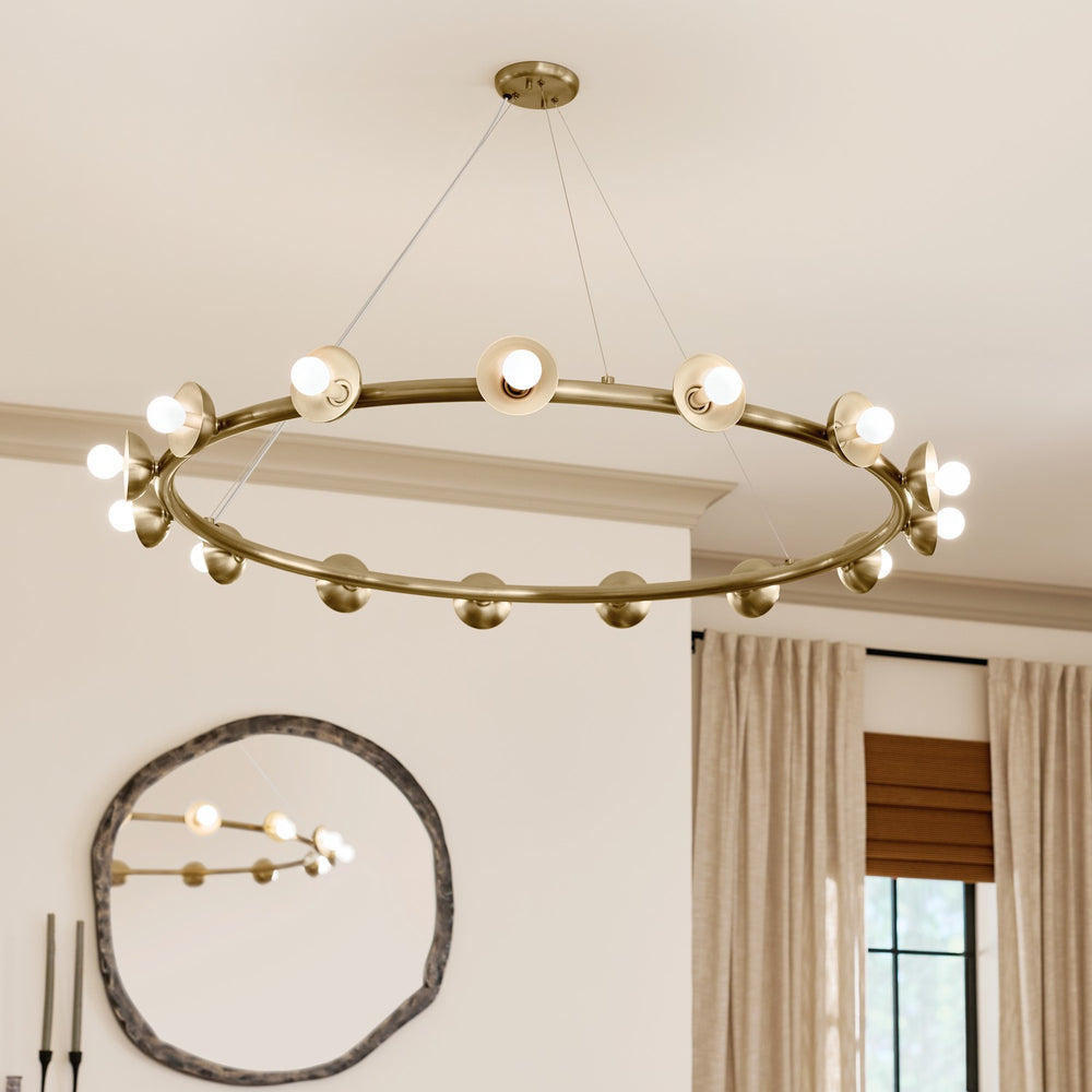 Kichler Canada - 15 Light Chandelier - Palta - Champagne Bronze- Union Lighting Luminaires Decor