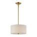 Maxim - Two Light Pendant / Semi-Flush Mount - Bongo - Natural Aged Brass- Union Lighting Luminaires Decor