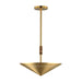 Maxim - Two Light Pendant - Helsinki - Natural Aged Brass- Union Lighting Luminaires Decor