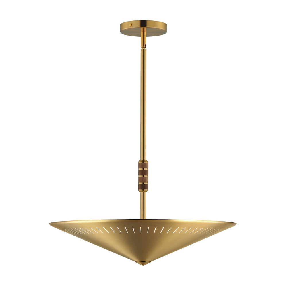 Maxim - Three Light Pendant - Helsinki - Natural Aged Brass- Union Lighting Luminaires Decor
