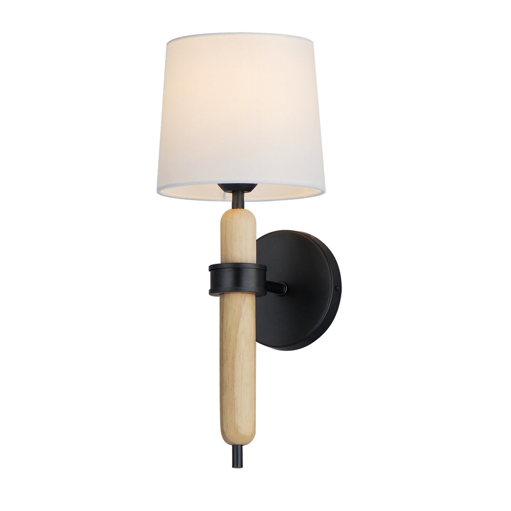 Maxim - One Light Wall Sconce - Bozeman - Natural Wood- Union Lighting Luminaires Decor