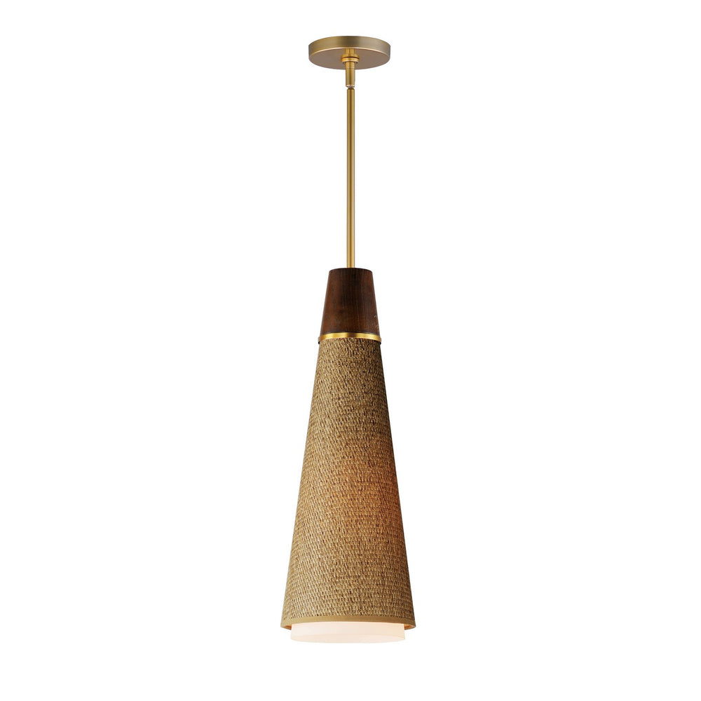 Maxim - One Light Pendant - Sumatra - Natural Aged Brass- Union Lighting Luminaires Decor
