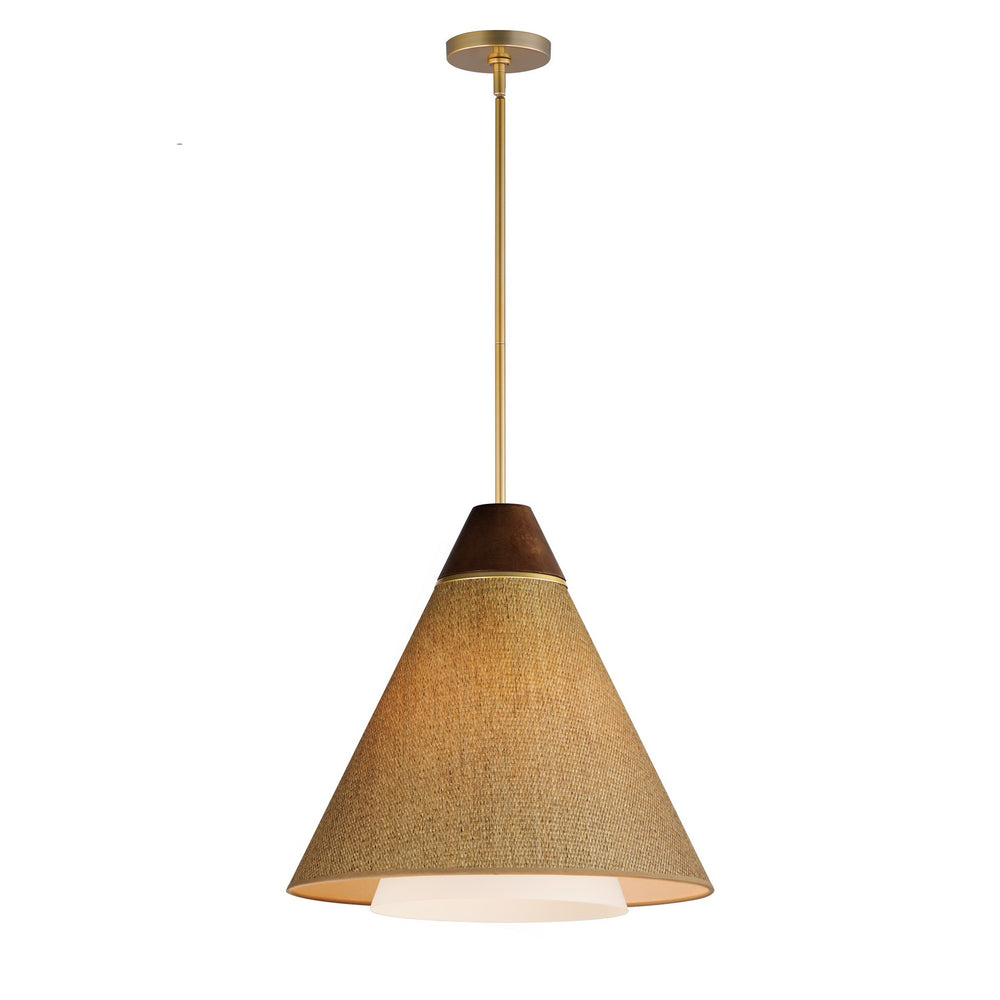 Maxim - One Light Pendant - Sumatra - Natural Aged Brass- Union Lighting Luminaires Decor
