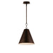 Maxim - One Light Pendant - Veritas - Chestnut Bronze- Union Lighting Luminaires Decor