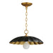 Maxim - One Light Pendant - Primrose - Black / Gold Leaf- Union Lighting Luminaires Decor