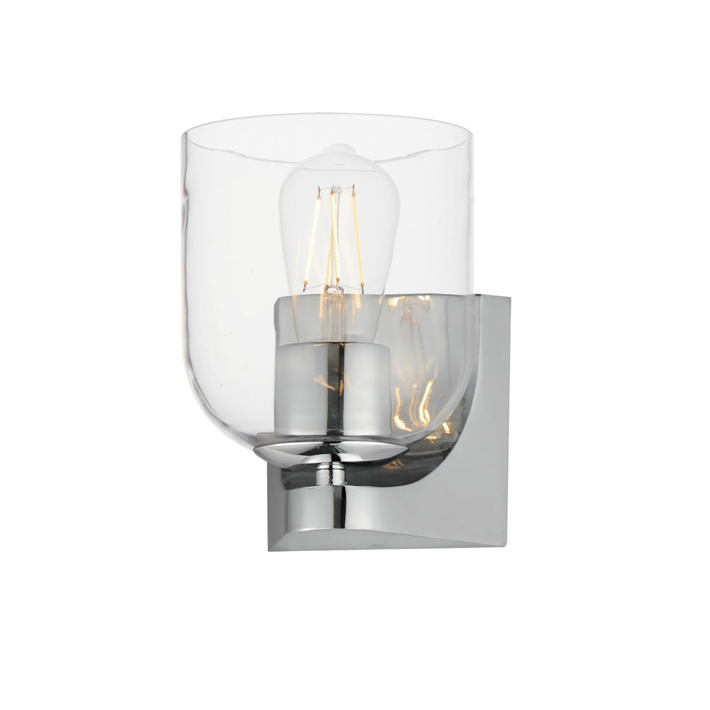 Maxim - One Light Bath Vanity - Scoop - Polished Chrome- Union Lighting Luminaires Decor