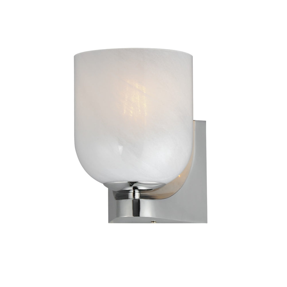 Maxim - One Light Bath Vanity - Scoop - Polished Chrome- Union Lighting Luminaires Decor