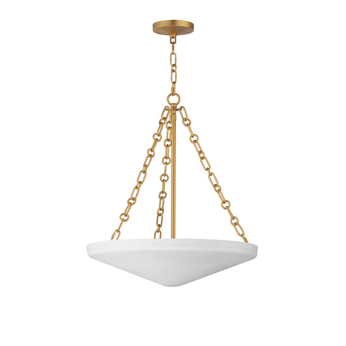 Maxim - Four Light Pendant - Artemis - Natural Aged Brass- Union Lighting Luminaires Decor
