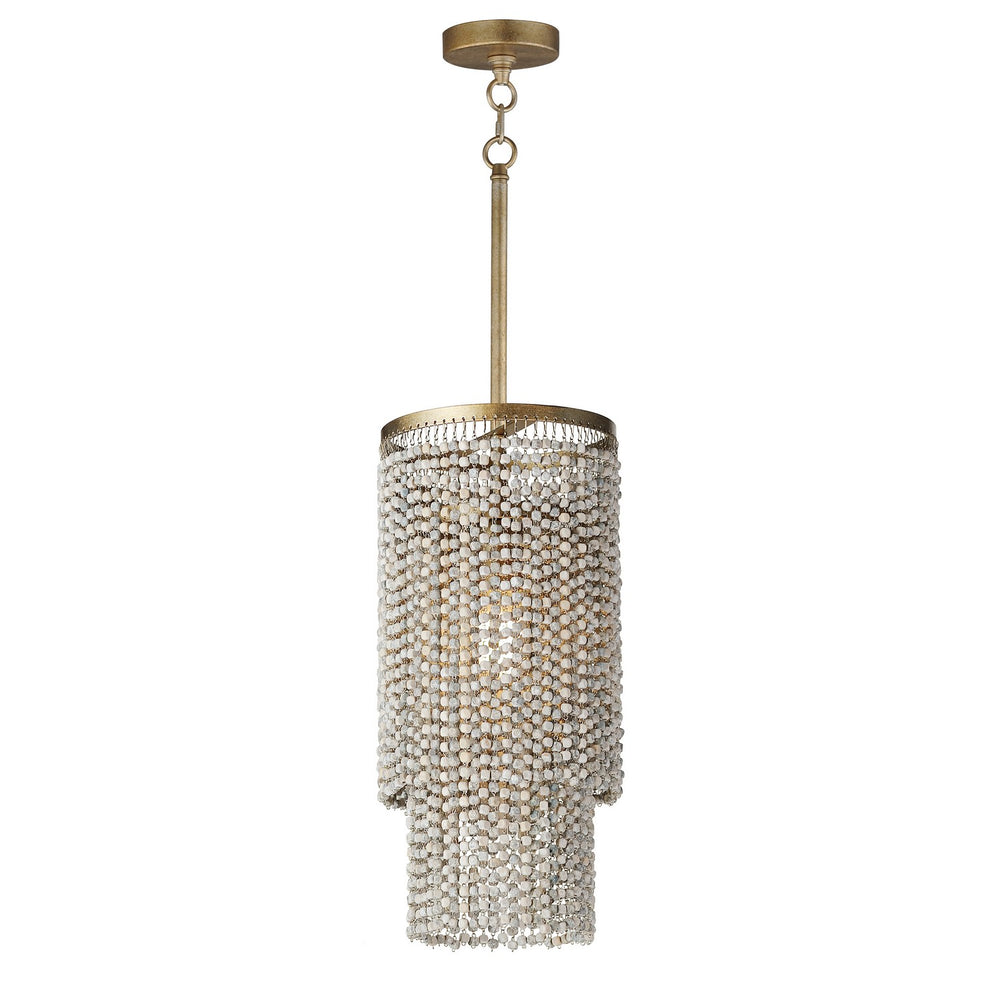 Maxim - One Light Pendant - Fontaine - Golden Silver- Union Lighting Luminaires Decor