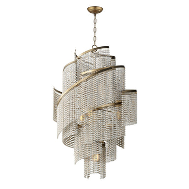 Maxim - Seven Light Chandelier - Fontaine - Golden Silver- Union Lighting Luminaires Decor