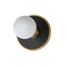 Maxim - One Light Wall Sconce - Hollywood - Black / Natural Aged Brass- Union Lighting Luminaires Decor