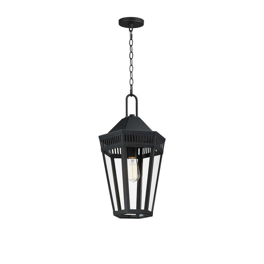Maxim - One Light Outdoor Pendant - Oxford - Black- Union Lighting Luminaires Decor