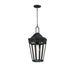 Maxim - One Light Outdoor Pendant - Oxford - Black- Union Lighting Luminaires Decor