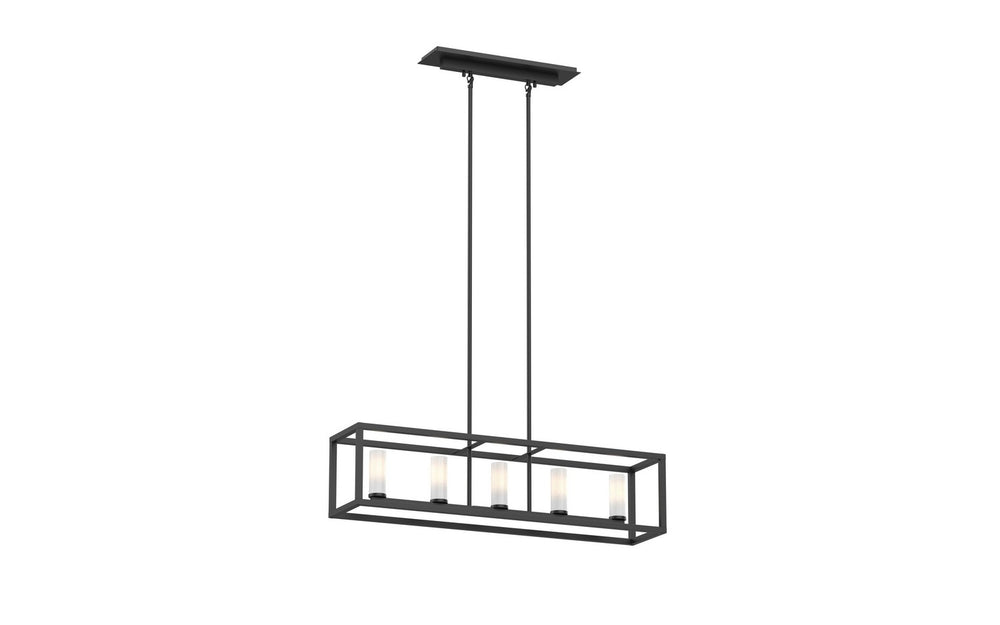 DVI Canada - Five Light Linear - Sambre - Ebony w/Opal Glass- Union Lighting Luminaires Decor