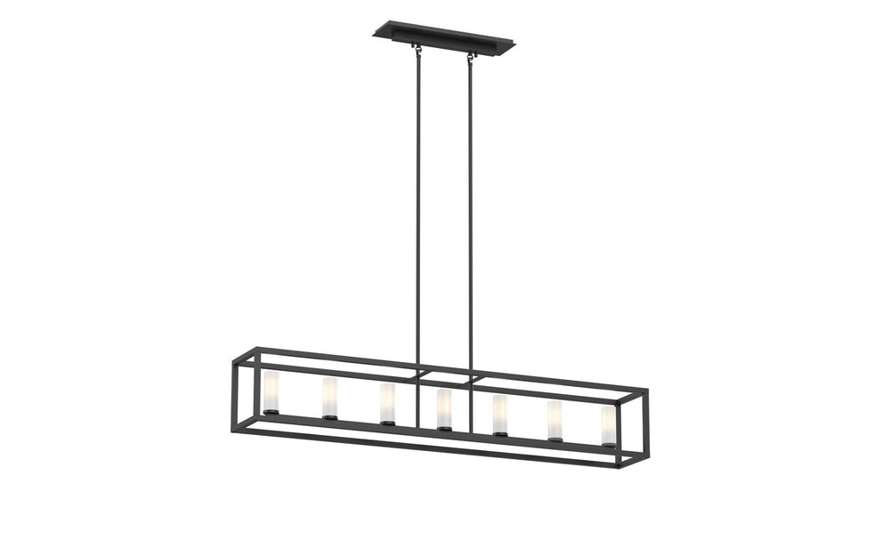 DVI Canada - Seven Light Linear - Sambre - Ebony w/Opal Glass- Union Lighting Luminaires Decor