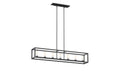 DVI Canada - Seven Light Linear - Sambre - Ebony w/Opal Glass- Union Lighting Luminaires Decor