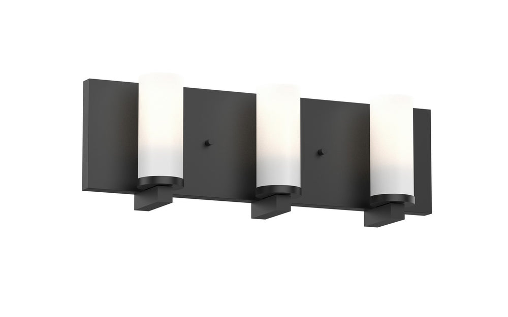 DVI Canada - Three Light Vanity - Sambre - Ebony w/Opal Glass- Union Lighting Luminaires Decor