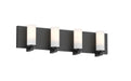 DVI Canada - Four Light Vanity - Sambre - Ebony w/Opal Glass- Union Lighting Luminaires Decor