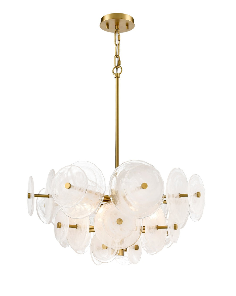 DVI Canada - Six Light Pendant - Carousel - Brass- Union Lighting Luminaires Decor