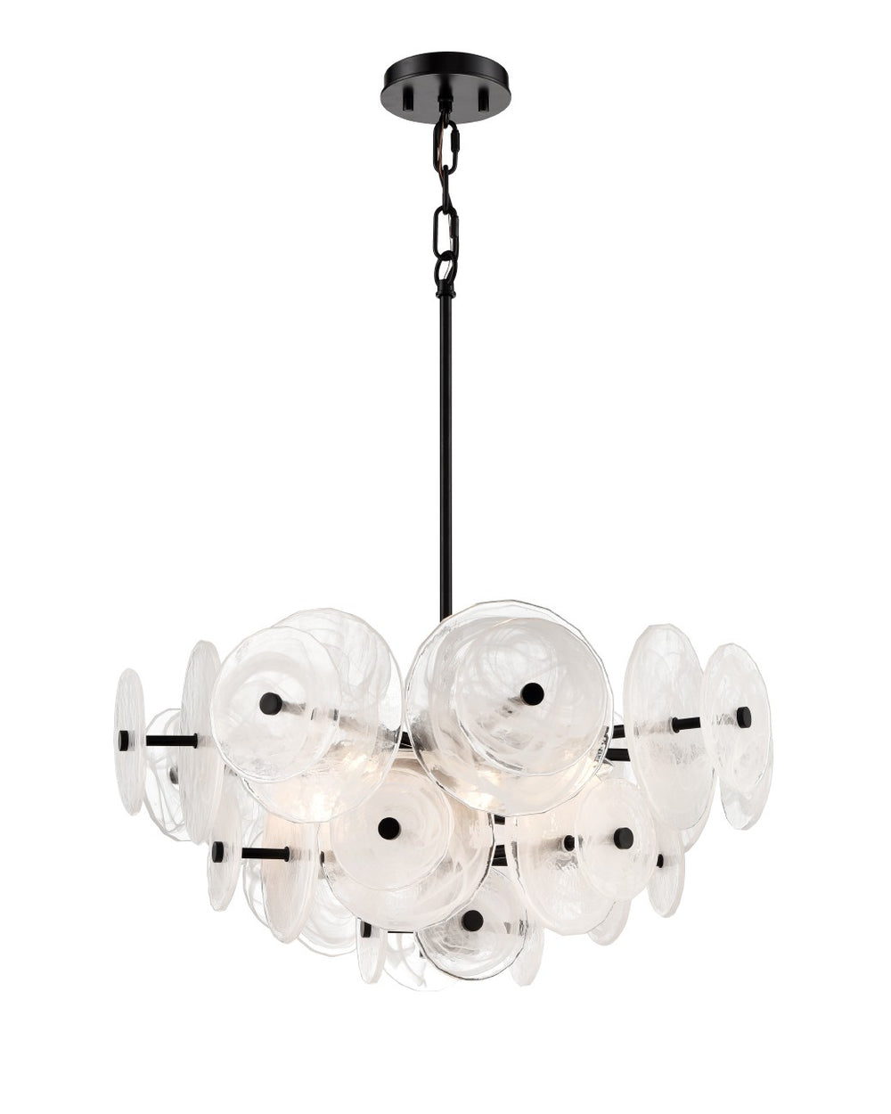 DVI Canada - Six Light Pendant - Carousel - Ebony- Union Lighting Luminaires Decor