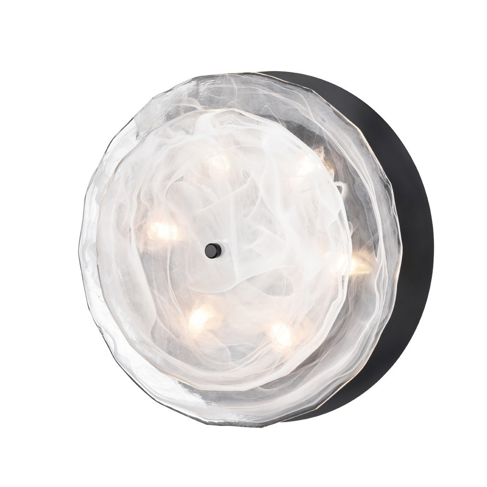 DVI Canada - Six Light Flush Mount - Carousel - Ebony- Union Lighting Luminaires Decor