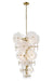 DVI Canada - 12 Light Pendant - Carousel - Brass w/Milky Swirl Opal Glass- Union Lighting Luminaires Decor