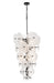 DVI Canada - 12 Light Pendant - Carousel - Ebony w/Milky Swirl Opal Glass- Union Lighting Luminaires Decor