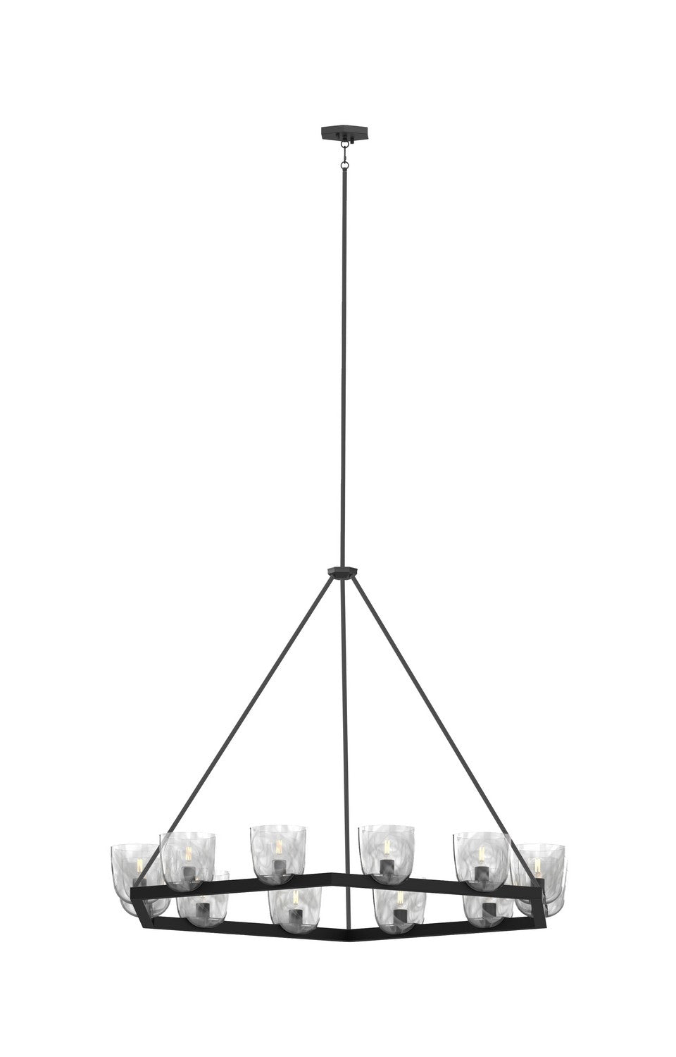 DVI Canada - 12 Light Pendant - Chalice - Ebony- Union Lighting Luminaires Decor