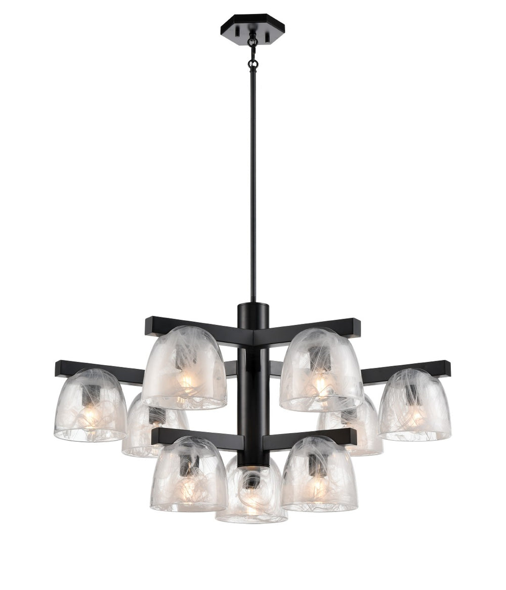 DVI Canada - Nine Light Pendant - Chalice - Ebony- Union Lighting Luminaires Decor
