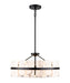 DVI Canada - Three Light Pendant - Luna Alabaster - Ebony- Union Lighting Luminaires Decor