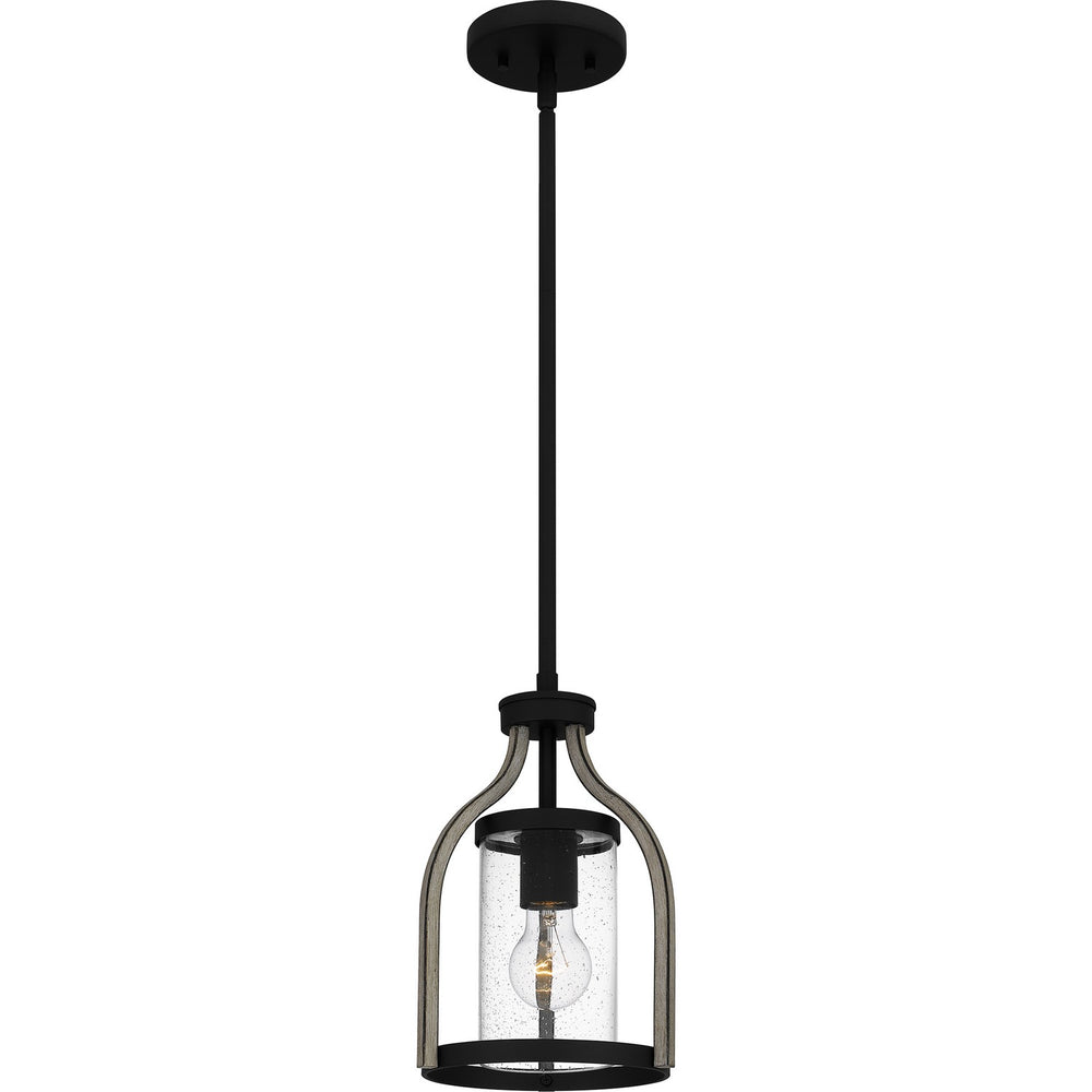 Quoizel - One Light Mini Pendant - Cornelia - Matte Black- Union Lighting Luminaires Decor