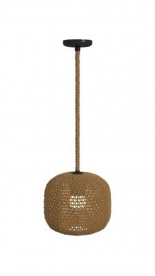 Avenue Lighting - One Light Pendant - Malibu - Natural Hemp Rope- Union Lighting Luminaires Decor