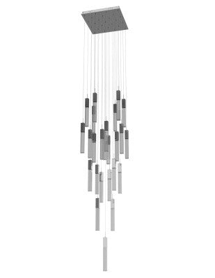 Avenue Lighting - 25 Light Pendant - The Original Glacier Snow Avenue - Chrome- Union Lighting Luminaires Decor