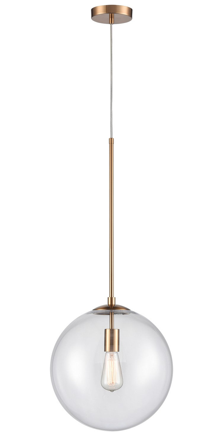Avenue Lighting - One Light Pendant - Delilah - Aged Brass- Union Lighting Luminaires Decor