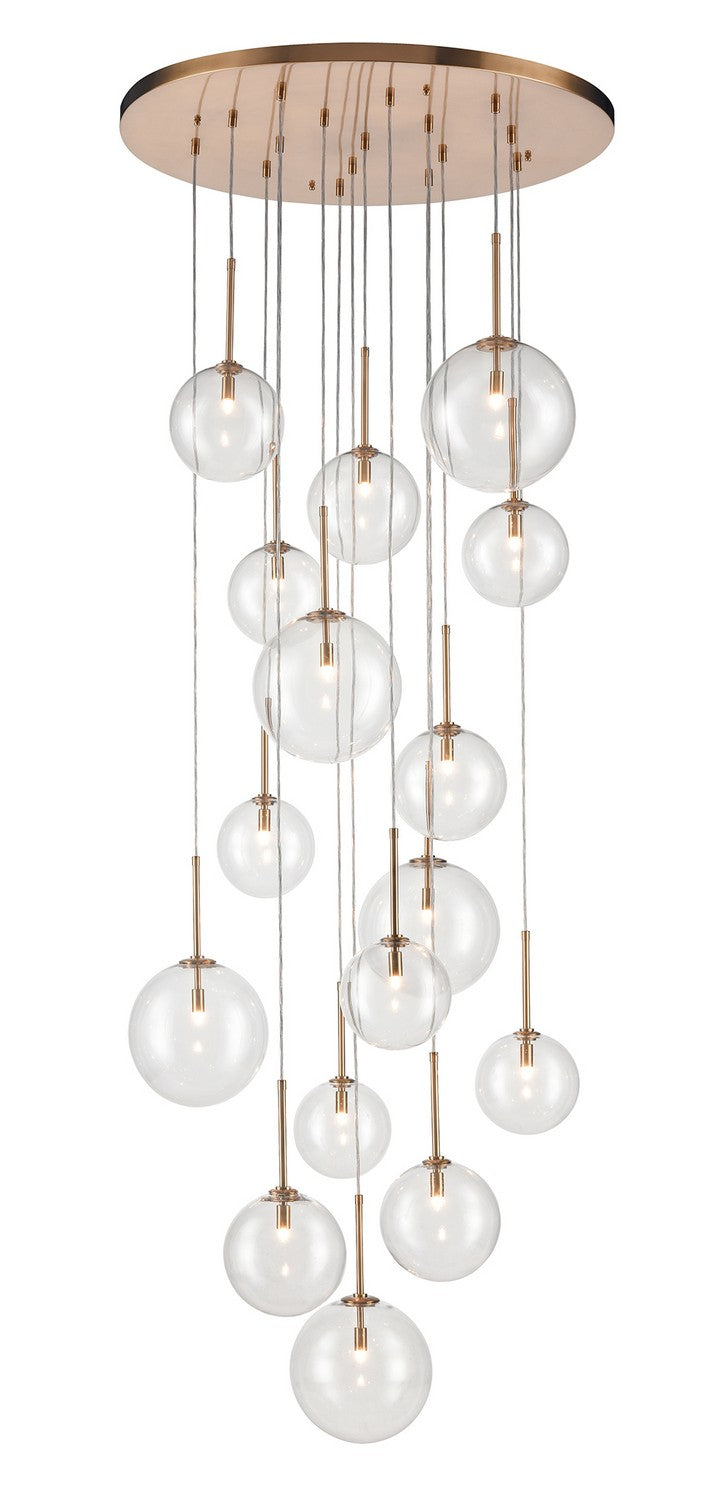 Avenue Lighting - LED Pendant - Delilah - Aged Brass- Union Lighting Luminaires Decor