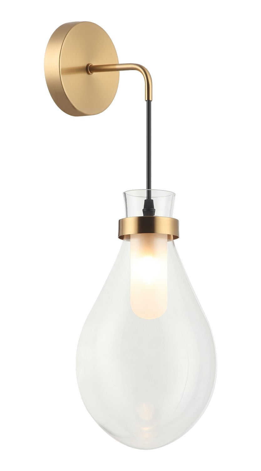 Matteo Canada - One Light Wall Sconce - Seranna - Aged Gold Brass- Union Lighting Luminaires Decor