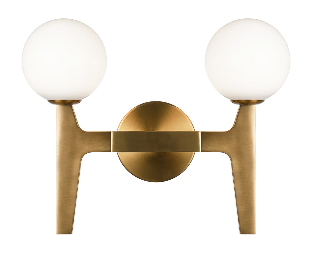 Matteo Canada - LED Wall Sconce - Scriben - Aged Gold Brass- Union Lighting Luminaires Decor