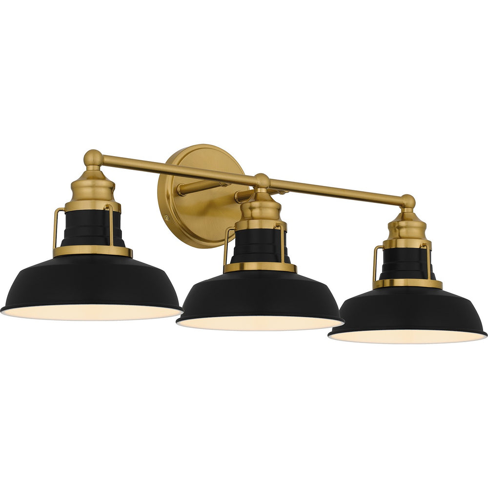 Quoizel - Three Light Bath - Huxley - Aged Brass- Union Lighting Luminaires Decor