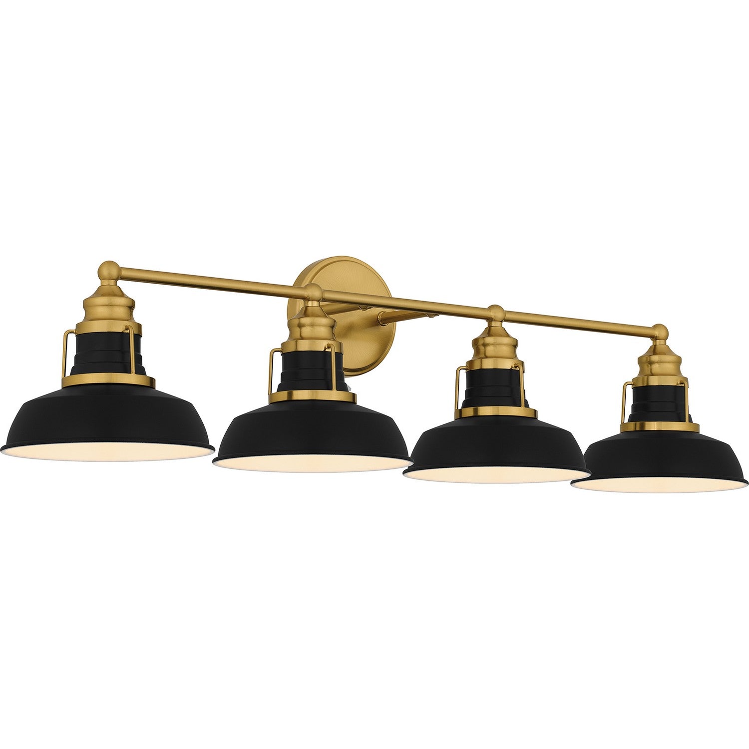 Quoizel - Four Light Bath - Huxley - Aged Brass- Union Lighting Luminaires Decor